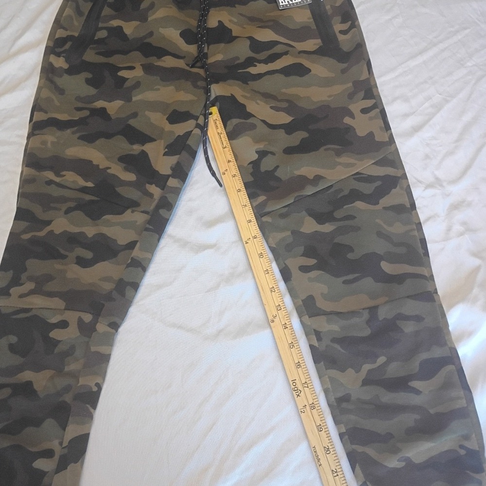 RBX Camo Joggers Womens M Green Excellent Zipper Pockets Tapered Techwear